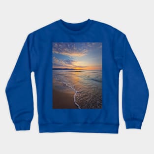 Early morning on the beach Crewneck Sweatshirt